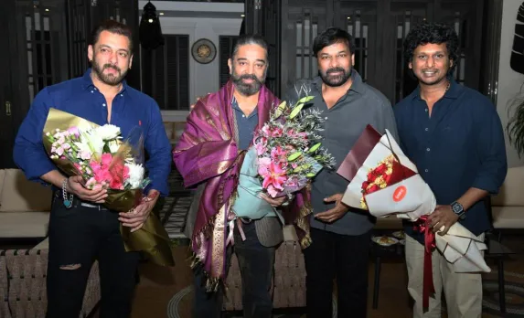 Chiranjeevi hosts Vikram success bash for Kamal Haasan, Salman Khan
