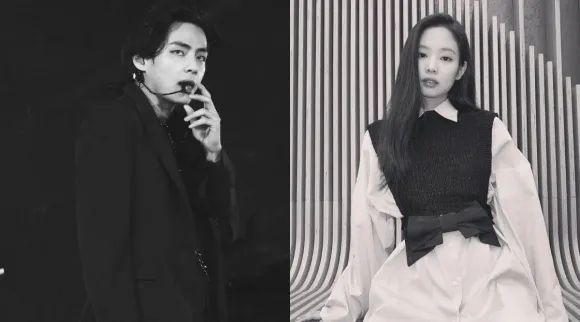 BTS's V and Blankpink's Jenny
