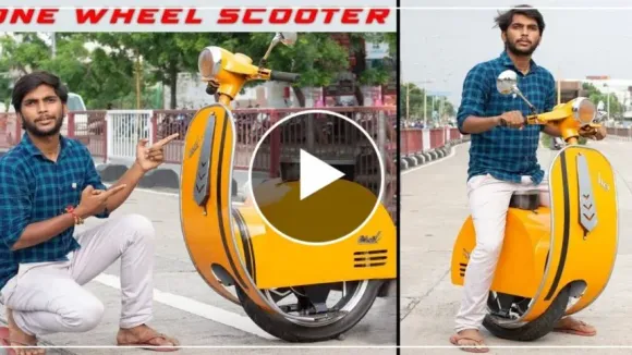 One-wheeled electric scooter