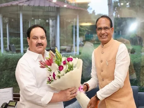 Mp CM meets jp nadda