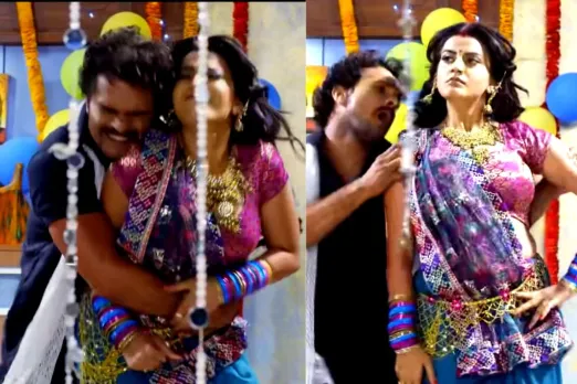 Khesari Lal and Akshara Singh