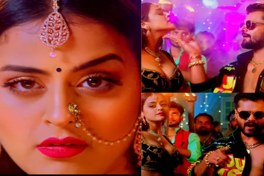 Khesari Lal Yadav and Anupama Yadav