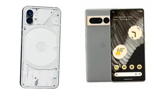 Nothing 1 vs Google pixel 7 pro