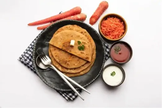 Carrot paratha recipe