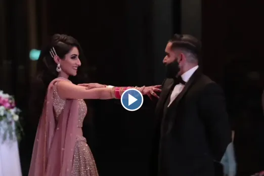 Bride groom dance video