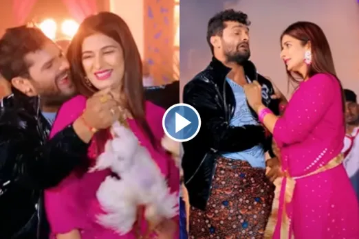Khesari Lal and Poonam Dubey