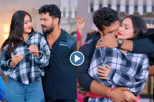 Khesari Lal and Sapna Chauhan