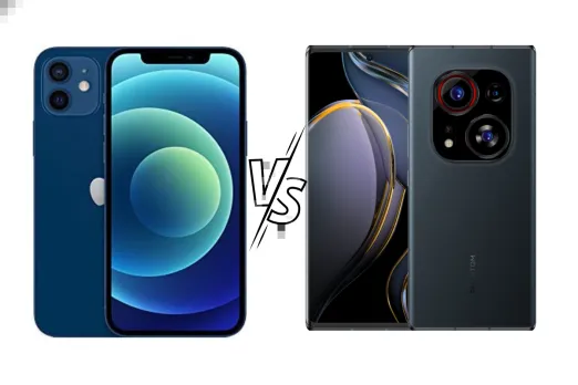 iPhone 12 and Tecno Phantom X2 Pro