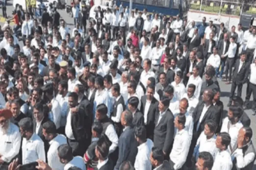 Lawyer protest