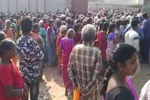 Tamil Nadu saree distribution