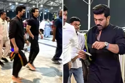 Ram Charan spotted barefoot
