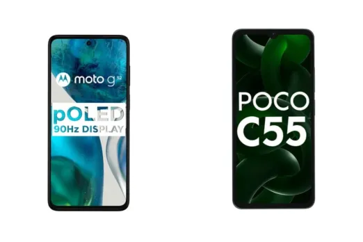 Motorola Moto G52 vs Poco C55
