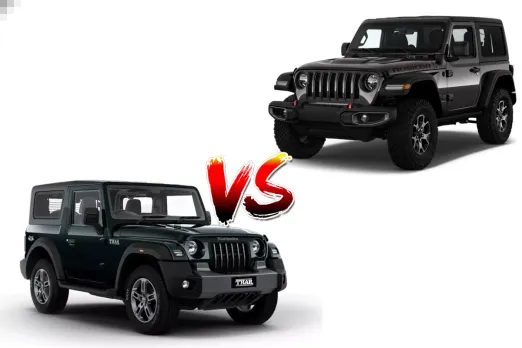 Jeep Wrangler vs Mahindra Thar