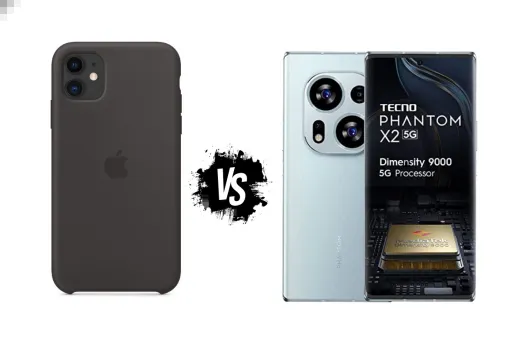 iPhone 11 vs Tecno Phantom X2