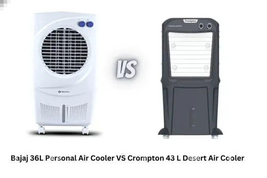 Bajaj 36L Personal Air Cooler Vs Crompton 43 L Desert Air Cooler