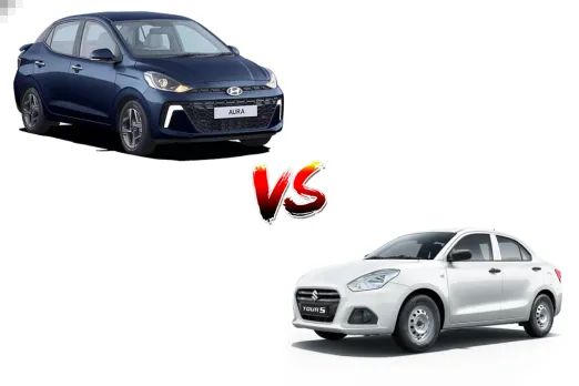 Hyundai Aura vs Maruti Suzuki Dzire