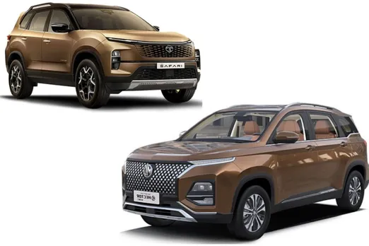 MG Hector Plus vs Tata Safari