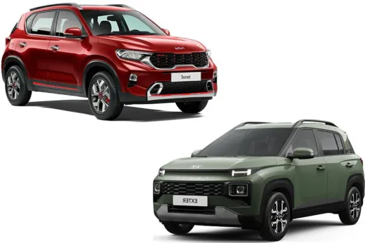 Hyundai Exter vs Kia Sonet