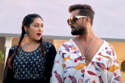 Khesari Lal Yadav and Sapna Chauhan