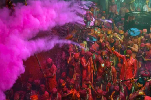 Where was Holi Celebrated for the first time in India?