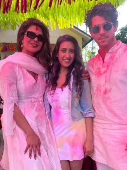 Priyanka Chopra Enjoys Holi Bash 2024 with Nick Jonas and Malti