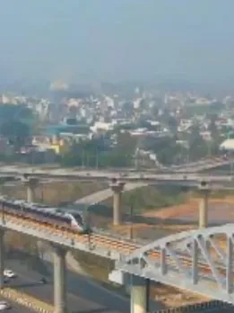 Namo Bharat Train Crosses Eastern Peripheral Expressway, the View is Spectacular