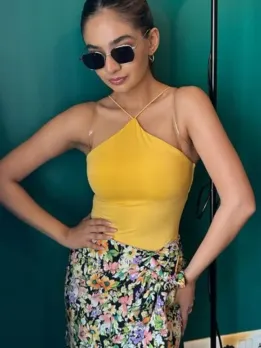 Anushka Sen Sizzles in Beautiful White Top and Mini Skirt