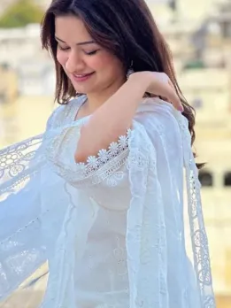 Priyanka Chopra Looks Hot in Plunging White Outfit