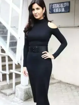 Tamannaah Bhatia Looks Ravishing in Plunging Neckline Black Dress