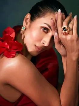 Malaika Arora Sets Hearts Racing with Stunning Look in Red Gown