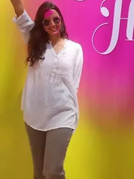 Animal fame Tripti Dimri Celebrates Holi in Style