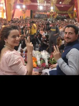 Kangana Ranaut attends Public Program Ahead of Lok Sabha Elections 2024