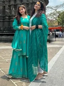 Raveena Tandon Visits Jyotirlinga with daughter Rasha Thadani