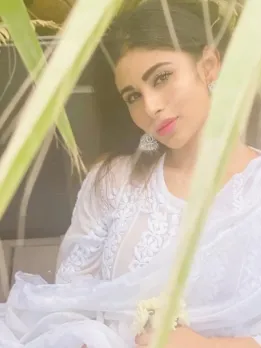 Mouni Roy Looks Magnetic in White Traditional Kurta