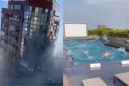 Taiwan Earthquake Viral Video