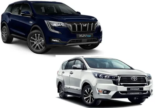 Toyota Innova Crysta vs Mahindra XUV700