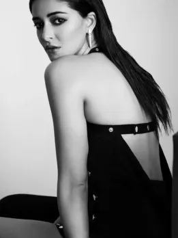 Ananya Panday Flaunts Curves in Black Outfit
