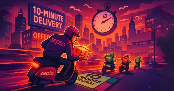 Zepto land in 10 minute