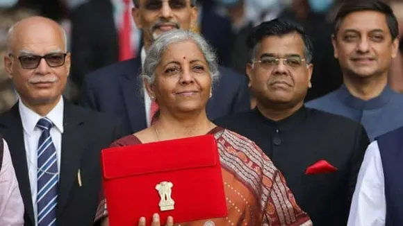 Nirmala Sitharaman presenting Union Budget 2023