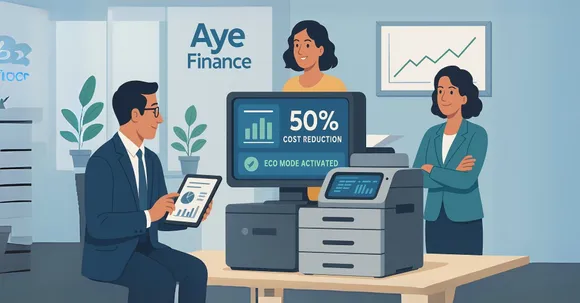 Smart print cuts costs at Aye Finance