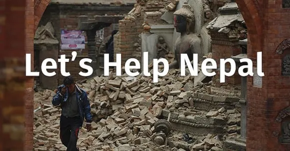 letshelpnepal landingpage