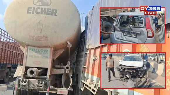 Four-Vehicle Collision Near Excel Care on NH-27 Leaves Three Injured