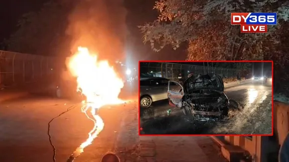 High-Speed Crash in Guwahati's Noonmati Leaves Baleno in Ashes, Driver Questioned