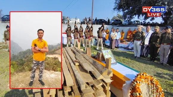 Arunachal Tiger Attack: Head Constable Chiksen Mangpang Laid to Rest with State Honours
