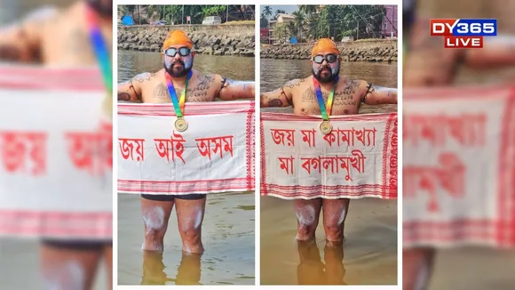 Assamese Swimmer Scripts History With 350 Km Open-Sea Relay Swim
