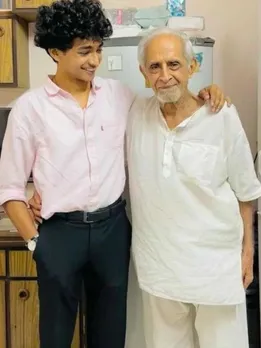Shantanu Naidu with a senior as part of Goodfellows