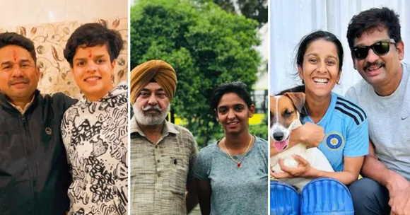 Families of Indian women cricketers who supported India’s ICC Women’s World Cup 2025 win.