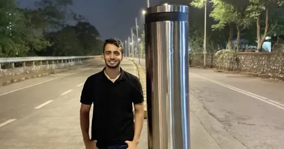 Praan’s first outdoor purifier, the MKOne, was hand-built in a Mumbai workshop and designed to clean large public spaces.