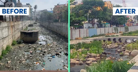 K100 Bengaluru waterway restoration