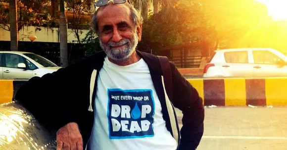 This 80-Year-Old Goes from One Building to Another Saving Every Drop of Water He Can